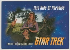 RARE 1993 TOS Star Trek VHS EXC SkyBox Card Episode #25 This Side of Paradise