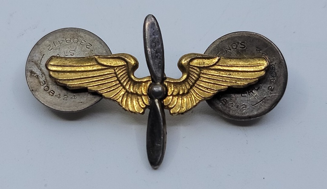 US Army Air Corps Prop and Wings 紋章 ヴィンテ US Army Air Corps Prop and Wings 紋章 ヴィンテ Vintage WW2