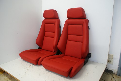 RECARO SPECIALIST M ASIENTOS PIEL CONDUCTOR PASAJERO NUEVO TAPADO ROJO - Imagen 3 de 4