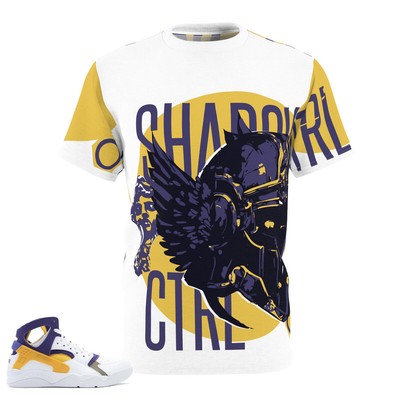 ShadowCtrl Soft Knit Shirt To Match Nike Air Flight Huarache Lakers Colorway