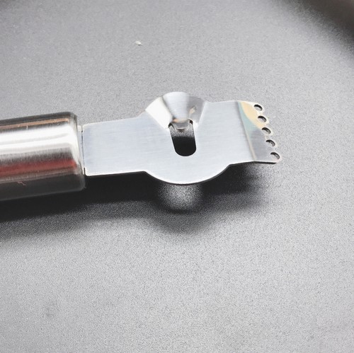 Zester Zestenreißer Edelstahl Reibe Zitrone äußersten NEU Fruchtschale Heiß - Bild 6 von 6