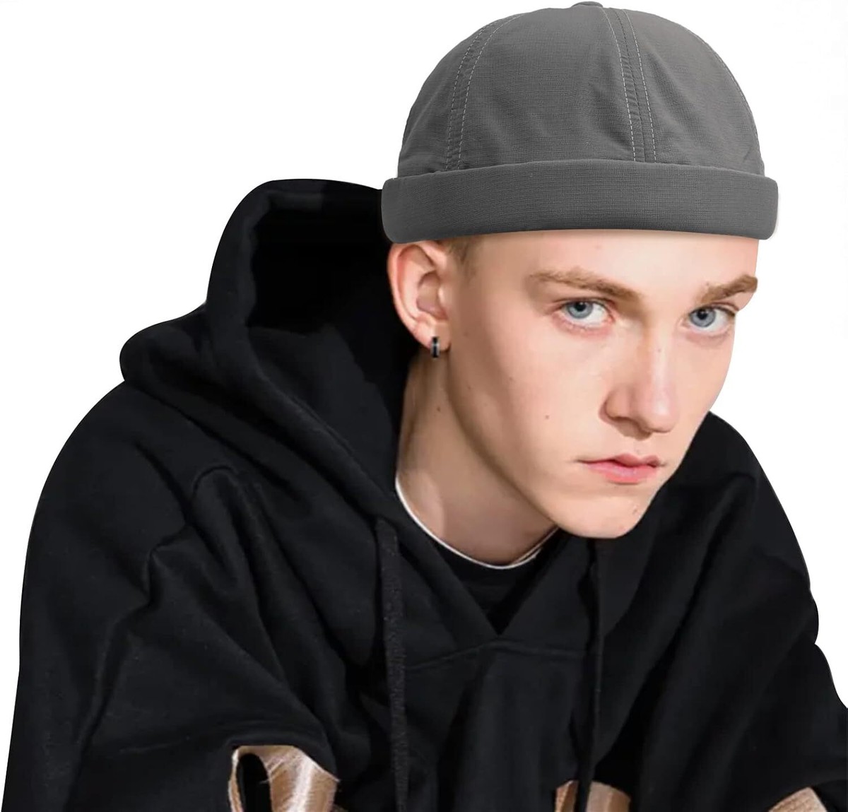 CLAPE Mens Docker Cap Quick Dry Brimless Hat Adjustable One 
