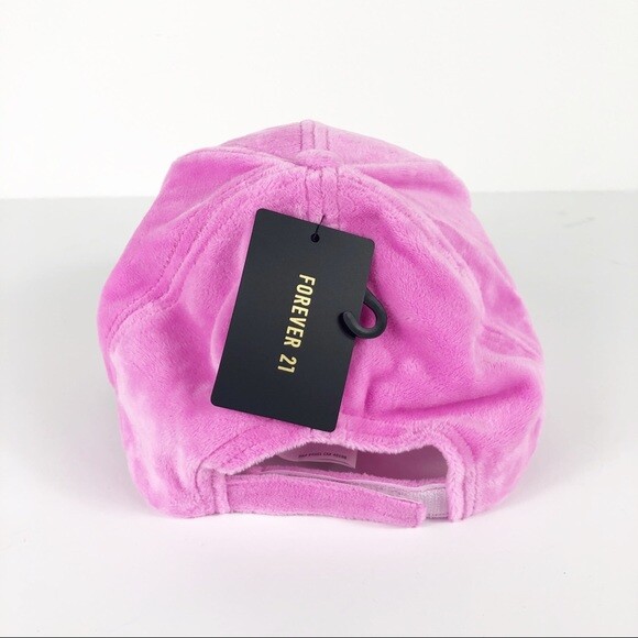 NWT NEW Hot Fushia Pink Velour Baseball Cap Hat Soft Comfy  display picture 2