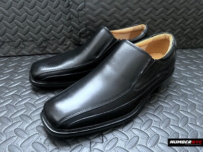 Bass Glenn 1776-001 Black Leather Slip On Loafers Casual 