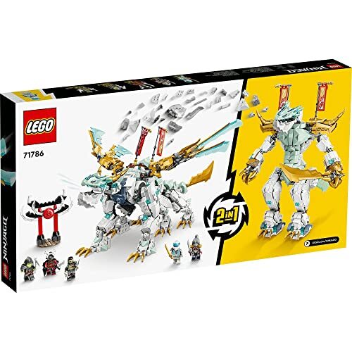LEGO Ninjago Zen's Ice Dragon 71786 Toy Block Present Ninja Carrot