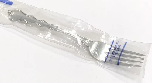 Sterling Flatware International Silver Angelique Individual Place Fork 6 5/8”