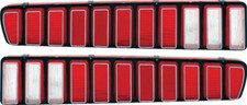 Oer1 Tail Lamp Lens Set With Silver Trim For 1973-1974 Dodge Charger