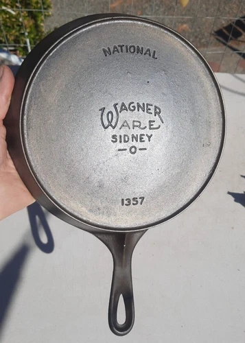 National  Wagner  Cast Iron Skillet #7  1357