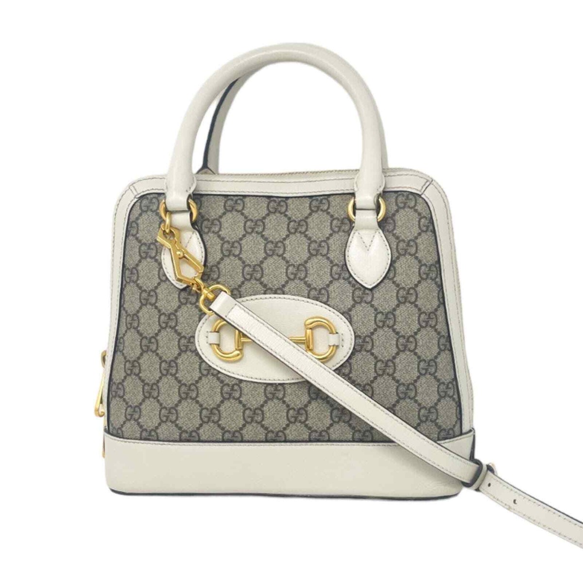 GUCCI GG Supreme Coated Canvas Leather Horsebit 1955 Small