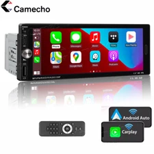 6.9'' Single 1 Din Car Stereo Wireless Apple CarPlay Bluetooth Radio Touchscreen