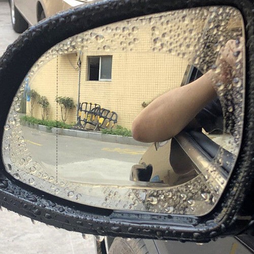2x Car Rainproof Anti Fog Anti-glare Rearview Mirror Trim Film Cover Accessories - Picture 6 of 12