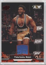 2023 AEW All Elite Wrestling Red Memorabilia 15/49 Powerhouse Hobbs #19 11q6