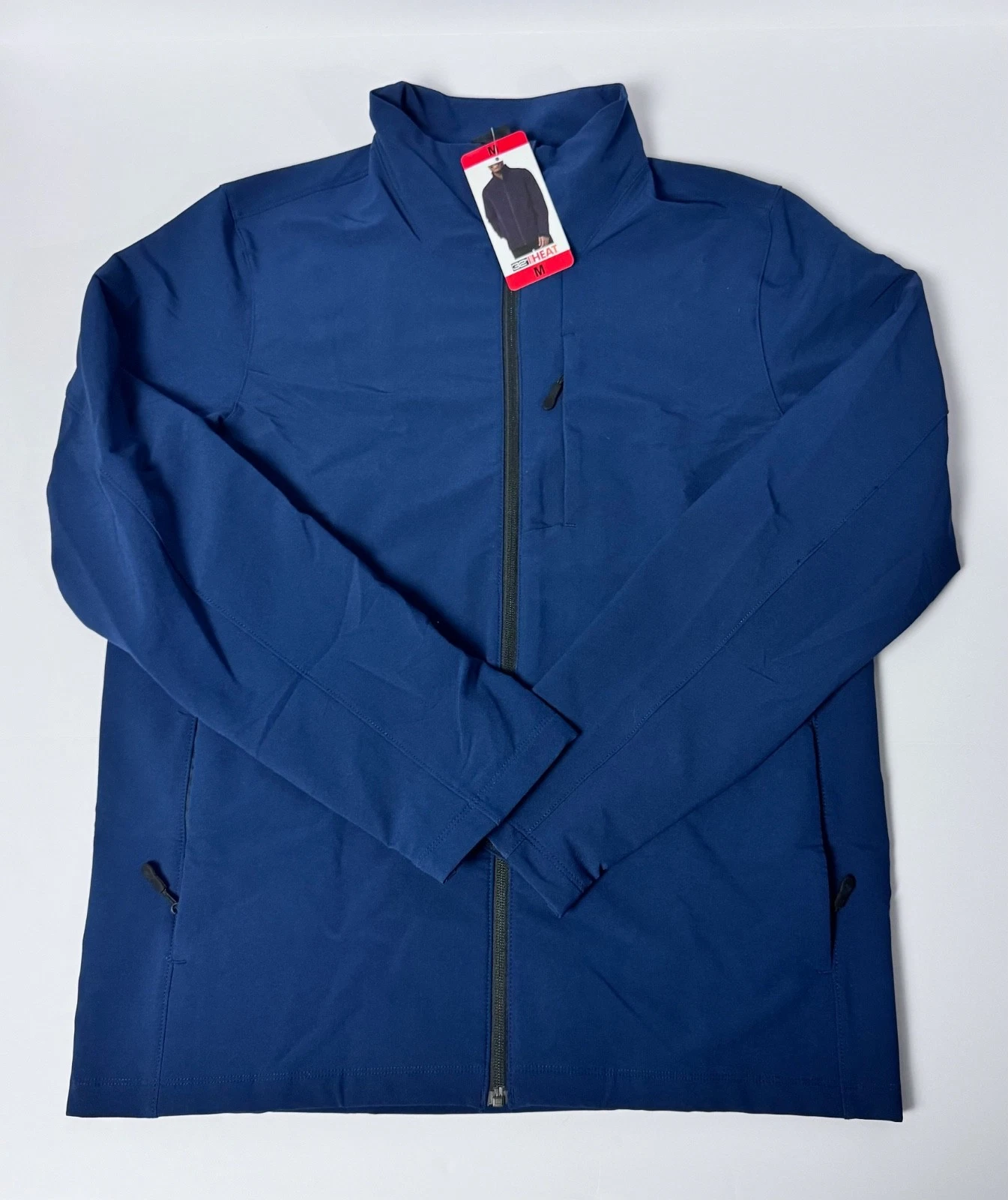 32 Degrees Heat Men's Jacket Full Zip Blue Medium
