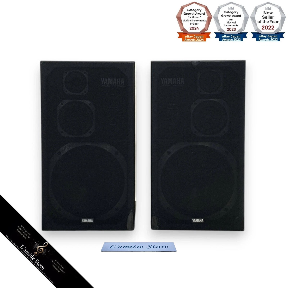 YAMAHA NS-500M Floor Standing Bookshelf 3-Way Speaker Pair