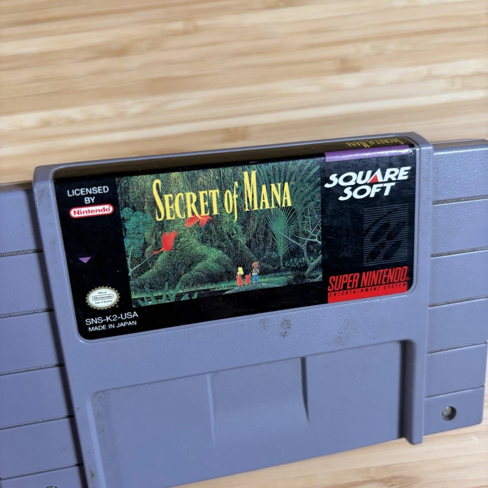 Secret of Mana (Super Nintendo SNES, 1993) Authentic Cart Only - Image 2 of 4