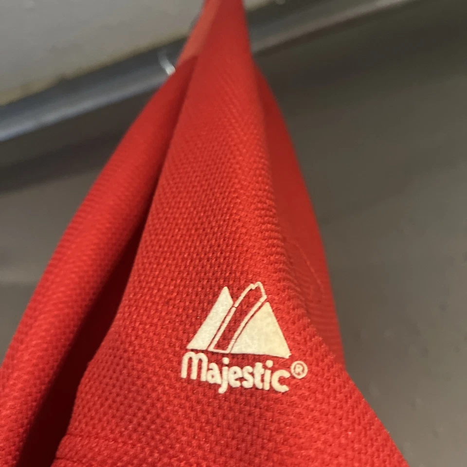 Majestic Philadelphia Phillies Jersey Men's Size 2XL Red Baseball Gear - Image 3 of 4