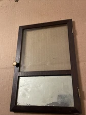 Antique Seth Thomas Mini Column & Cornice Clock Front Door W/ Mirror & Glass