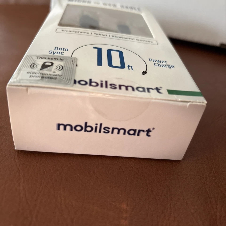 Cabo micro para USB 10 pés Mobilsmart sincronização e carregamento - Imagem 2 de 4