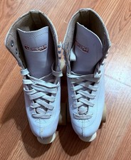 CHICAGO Ladies Size 5 Roller Skates Model 800 Classic White Quad Preowned