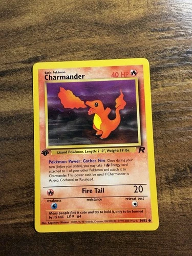 Pokemon TCG Charmander 50/82 1st Edition