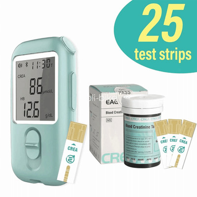 Blood Creatinine Test Meter   Home Kidney Function Checker Kit with 25 Strip