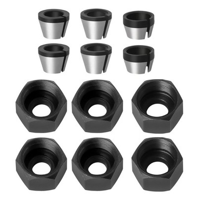 12 Piece M17 Router Collet Lightweight Antirust for DIY & Professional Woodwork