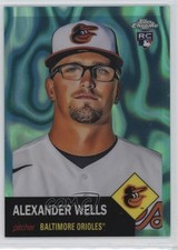 2022 Chrome Platinum Anniversary Aqua Lava Refractor Alex Wells Alexander 0w94