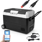 Compressor Cool Box 55L 12V/24V Fridge Car Camping APP Freezer 45W