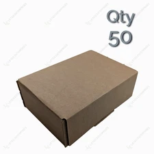 50 Pack 9x6x3 Small Corrugated Security Mailer Shipping Boxes – Plain Brown