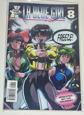 1990s La BLUE GIRL Comic Issue 8 Bare Bear Press Comic Anime Vintage Rare