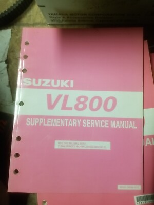 GENUINE SUZUKI 99501-38080-01E VL800 SUPPLEMENTARY SERVICE MANUAL 2004