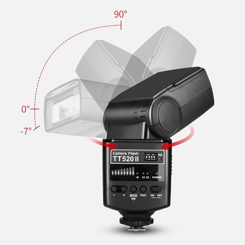 Godox TT520II Flash Light Speedlite 433MHz Trigger Wireless For Canon Nikon Sony - Picture 6 of 12