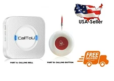 Wireless caregiver pager  1 chime and 1 call button + FREE SHIPPING