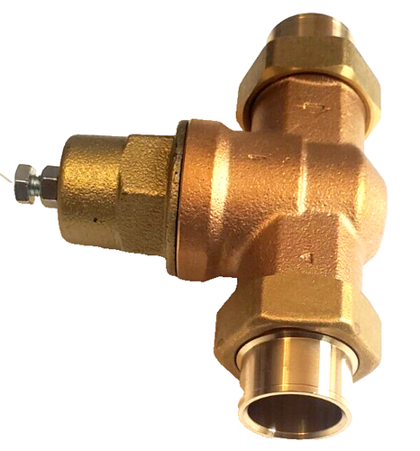 Cash Acme EB45-CC 1" (Dbl. Union sweat) Lead Free Pressure Reducing Valve -60psi - Picture 2 of 8