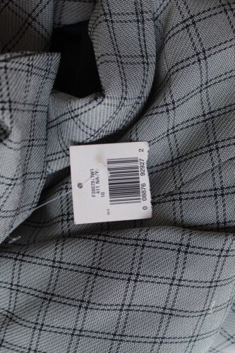 TUTA PANTALONE A QUADRI A QUADRI GRIGIO NAVY TAGLIA 6 P NUOVA CON ETICHETTA MADE IN THAILAND - Foto 5 di 10