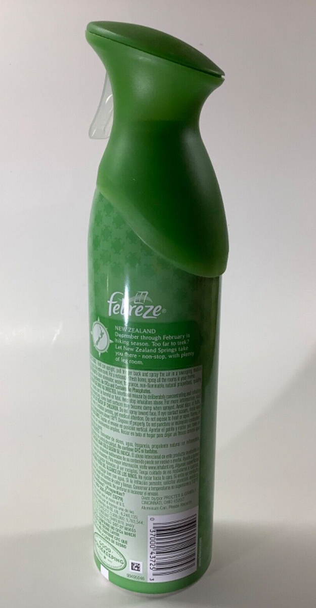 Febreze New Zealand Springs Air Refreshener 9.7 oz Eliminates