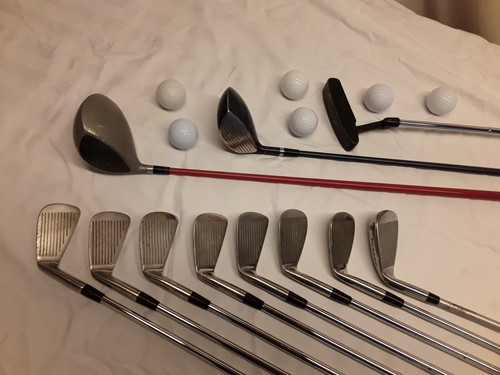WILSON DRIVER & 5 WOOD; DUNLOP IRONS; PUTTER; MEN'S R/H - Picture 3 of 10