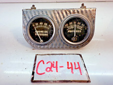 Stewart Warner 1930s - 1960s Dash Ampere Oil Gauge Panel Rat Hot Rod C24-44
