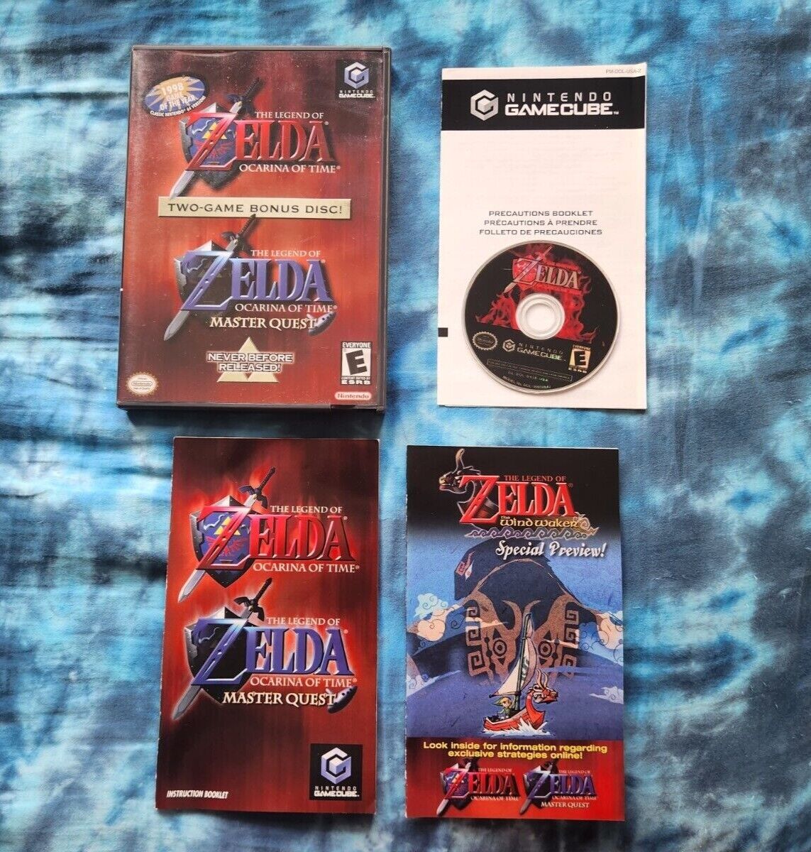 CIB LEGEND OF ZELDA OCARINA OF TIME MASTER QUEST NINTENDO GAMECUBE VIDEO  GAME