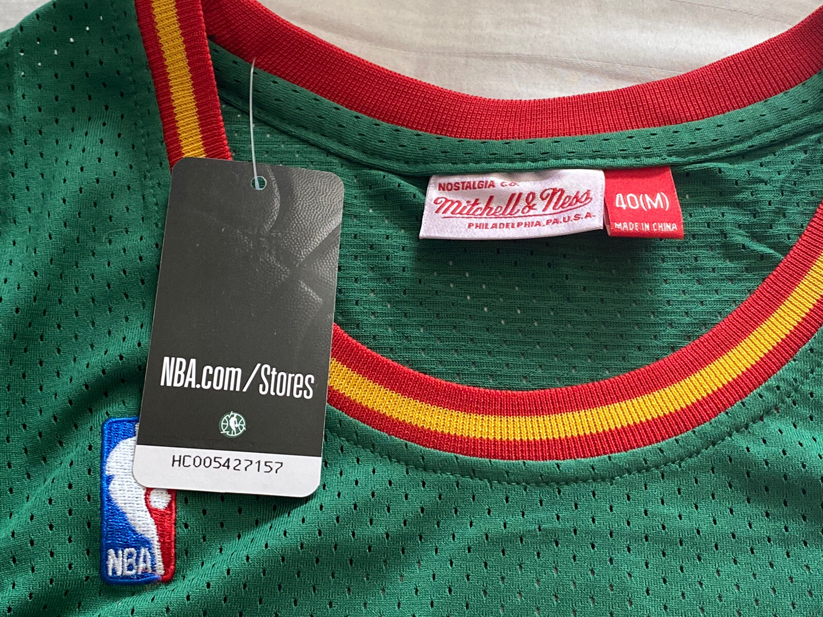 Shawn Kemp 40 Seattle SuperSonics Throwback Hardwood Classics Jersey