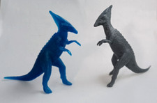 MPC Dinosaurs Parasaurolophus Plastic Vintage 1960s Prehistoric Playset Set of 2