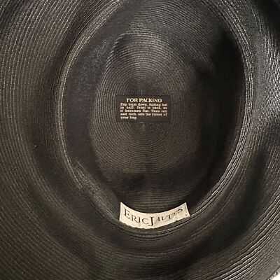 ERIC JAVITS Packable Wide Brim Hat Black | eBay display picture 1