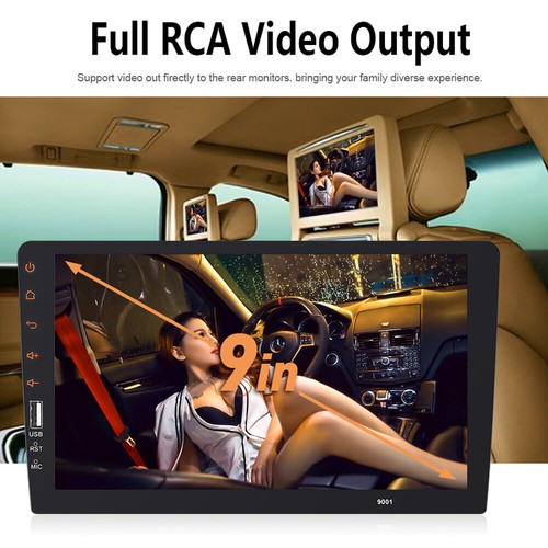 9" Single Din Car Stereo MP5 Carplay Radio Touch Screen Bluetooth Player+Camera - Picture 11 of 12