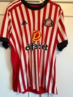 Sunderland 2017-2018 no 6 Home Football Shirt Size Large /59974