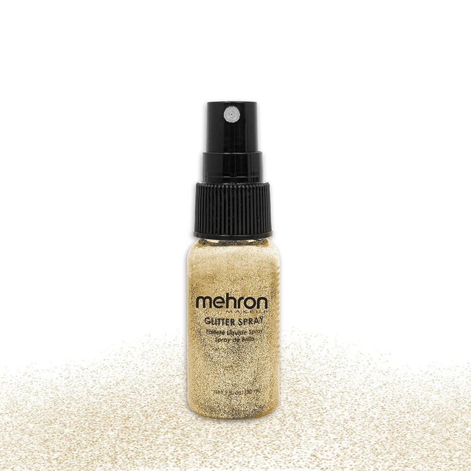 Mehron Glitter Spray 1 OZ Botella-Cara, Cuerpo, Cabello, Ropa, Maquillaje de Escenario-Elige 1 Foto 2 de 4