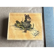 Holly Pond Hill Rubber Stamp F13025 Leaf Surfing Crafts