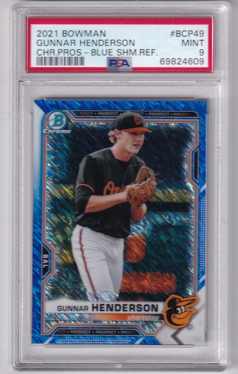 その他 GUNNAR HENDERSON Mega AUTO Blue 2021 Bowman - Chrome Prospects Gunnar Henderson #BCP-49 Blue