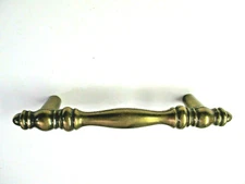 Amerock USA 155 Mid Bright Brass Patina 1970s Pull Handle 3" Centers 1 Vtg MCM