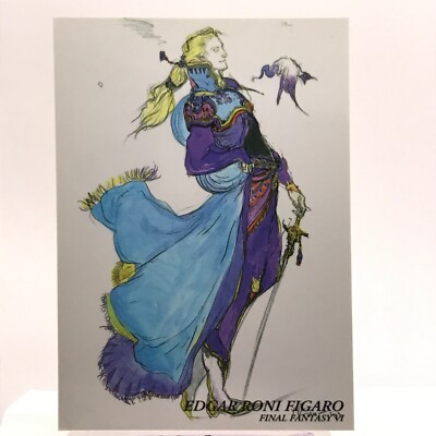 EDGAR RONI FIGARO 336 FINAL FANTASY Art Museum Card Yoshitaka