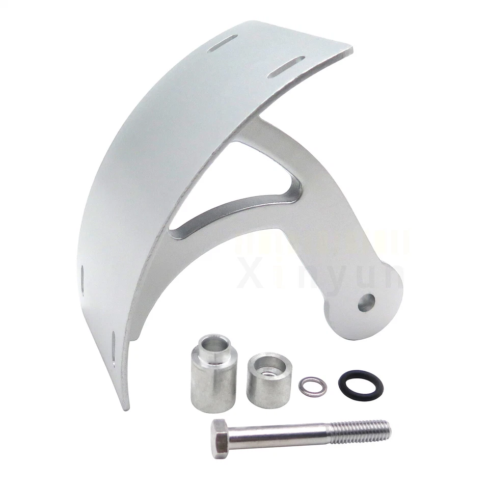 Side License Plate Bracket Holder Curve Silver For Suzuki 06- 13 Boulevard M109R Foto 2 de 4